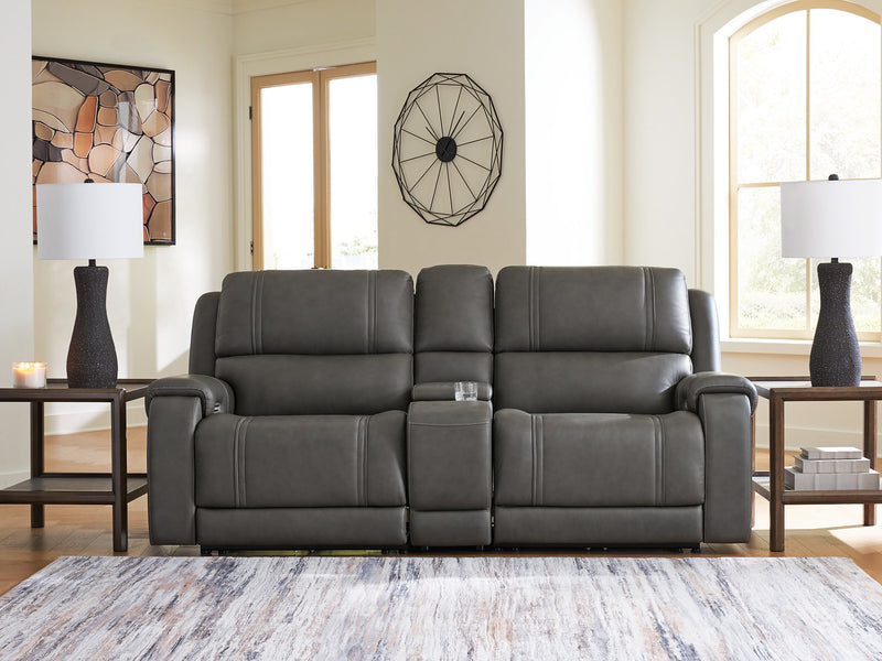 5Z - Pittson Power Reclining Sectional Loveseat with Console - Luxe Home Furnishings (Jersey City, NJ)