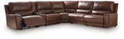 DeepWakes Reclining Sectional with Storage Console - Luxe Home Furnishings (Jersey City, NJ)