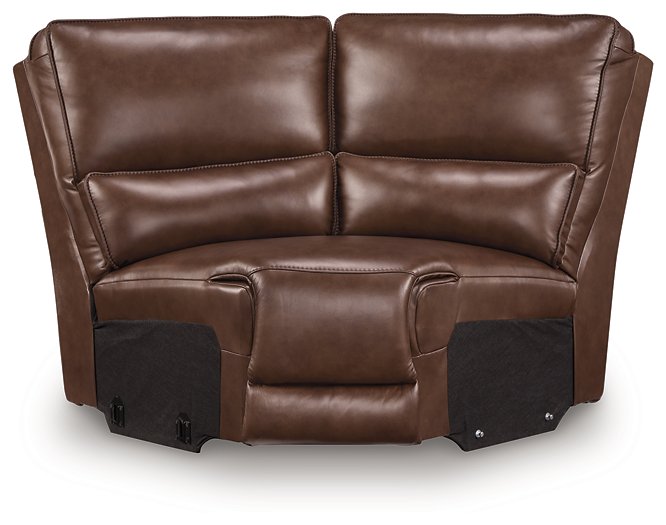 DeepWakes Reclining Sectional with Storage Console - Luxe Home Furnishings (Jersey City, NJ)