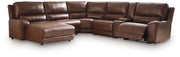 DeepWakes Power Reclining Sectional with Chaise - Luxe Home Furnishings (Jersey City, NJ)