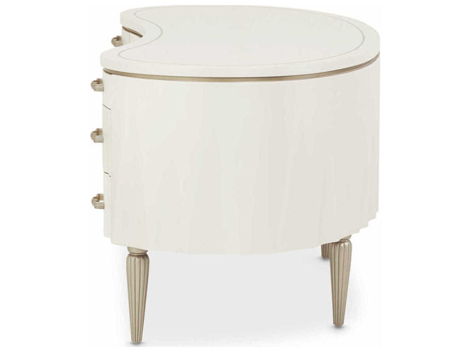 AICO Furniture London Place Desk in Creamy Pearl