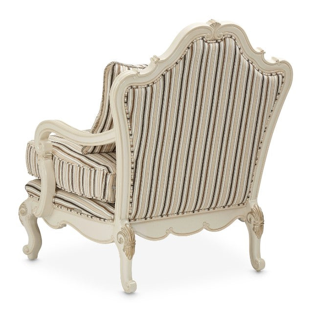 AICO Lavelle Bergere Wood Chair Birch in Classic Pearl