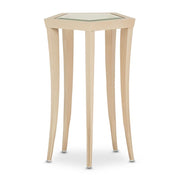AICO La Rachelle Chairside Table in Medium Champagne image