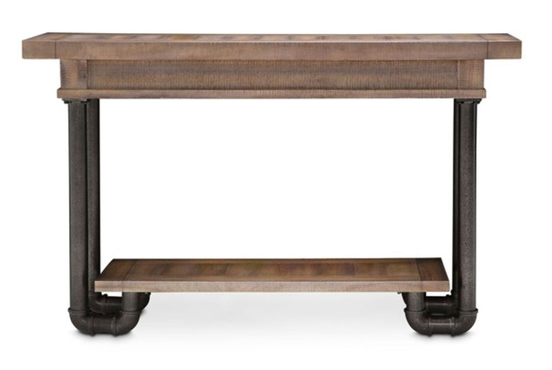 Aico Crossings Console Table in Reclaimed Barn