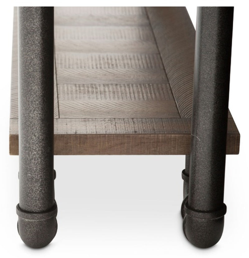 Aico Crossings Console Table in Reclaimed Barn