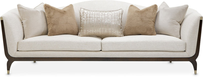 AICO Paris Chic Sofa Cremini in Espresso