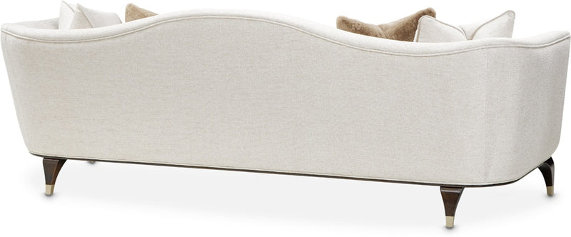 AICO Paris Chic Sofa Cremini in Espresso