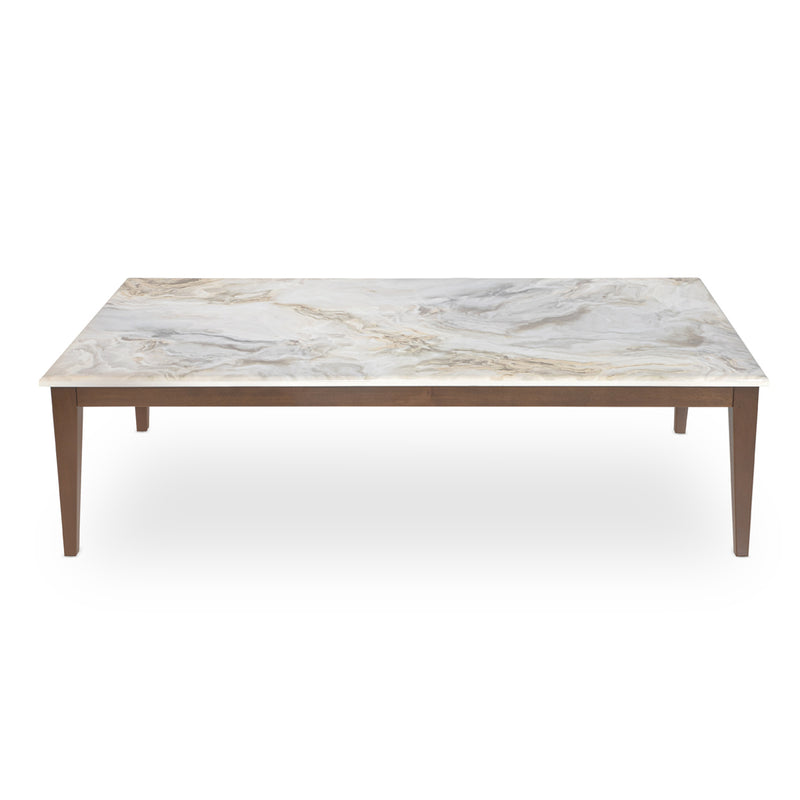 AICO Balboa Rectangular Cocktail Table in Warm Walnut