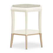 AICO La Rachelle Hexagon Accent Table in Medium Champagne image