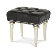 AICO Hollywood Swank Vanity Bench in Platinum 03804-05 image
