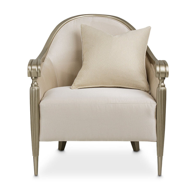 AICO London Place Accent Chair in Champagne