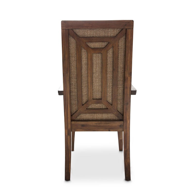 Aico Carrollton Arm Chair (Set of 2) in Rustic Ranch