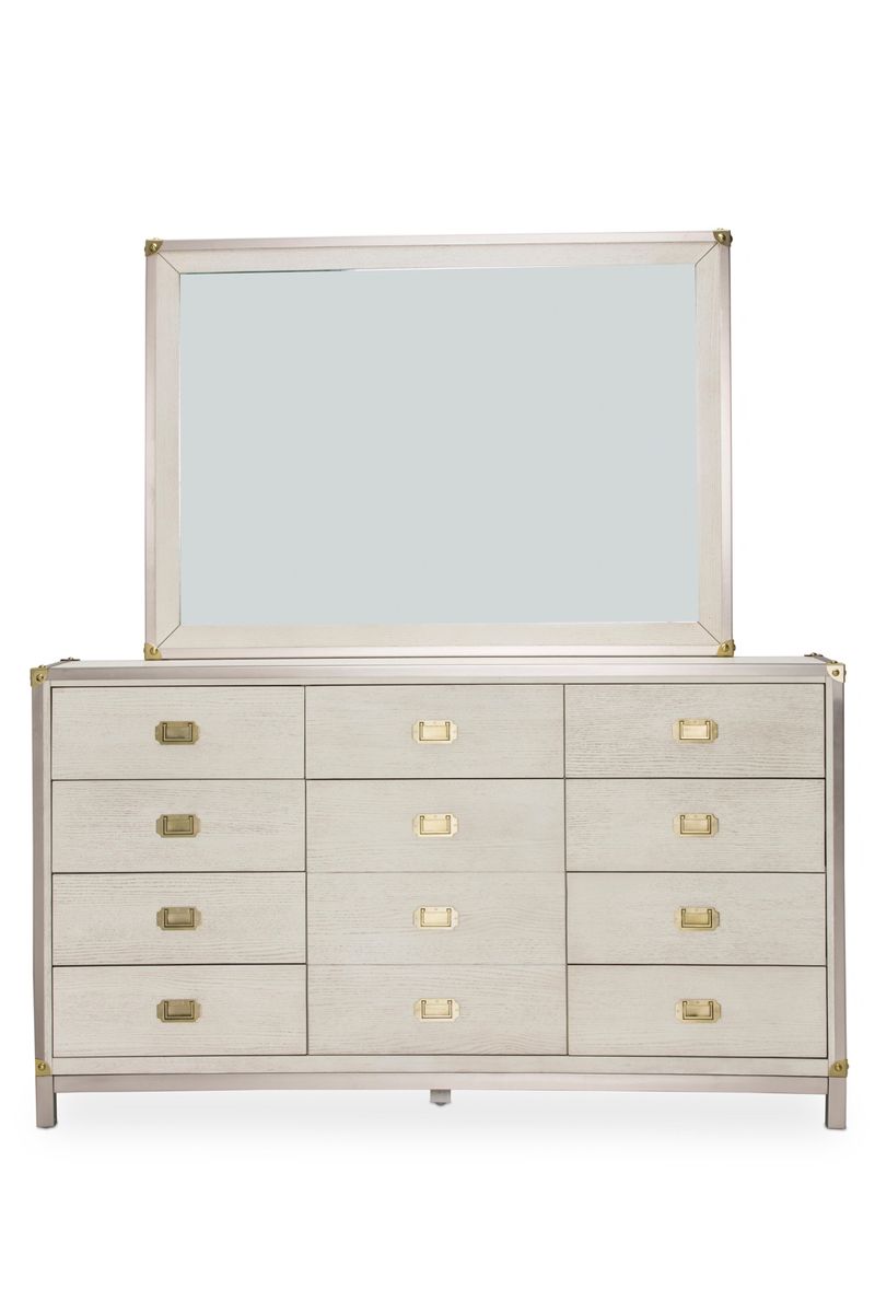 AICO Menlo Station Mirror in Eucalyptus