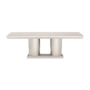 AICO Marin Double Pedestal Table in Greige image