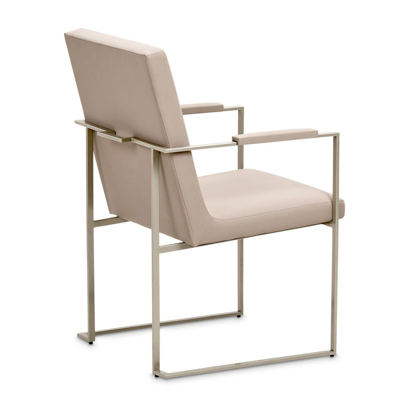 AICO Marin Arm Chair (Set of 2) in Greige