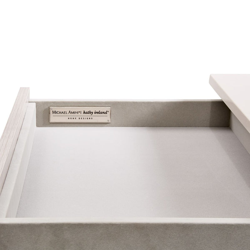 AICO Marin Nightstand in Greige