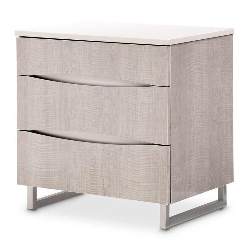 AICO Marin Nightstand in Greige image