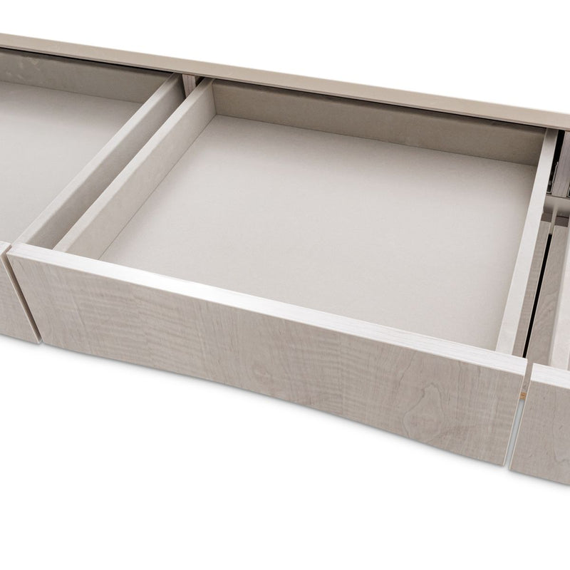 AICO Marin Media Cabinet in Greige