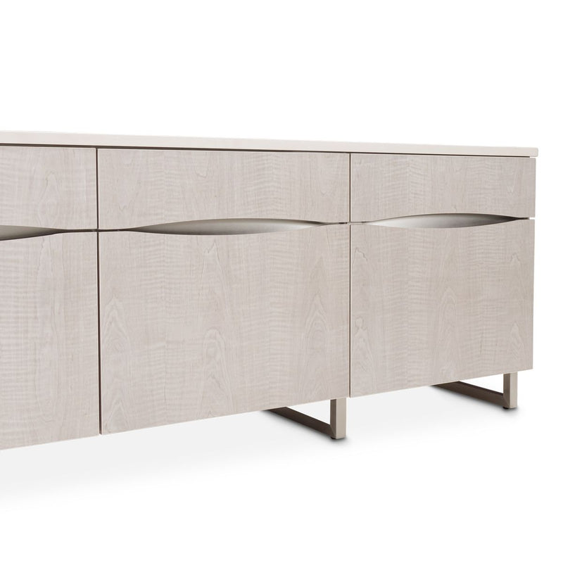 AICO Marin Media Cabinet in Greige