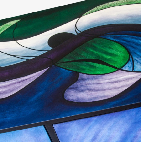 AICO Furniture A La Carte Illusions Blue Waves Cabinet