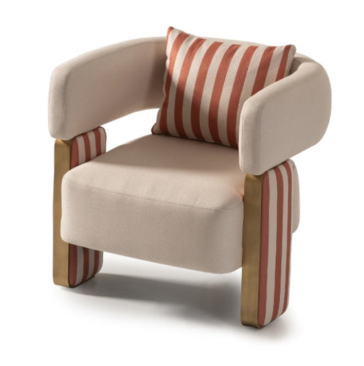 AICO Furniture Amora Chair Ash in Eggshell Walnut image