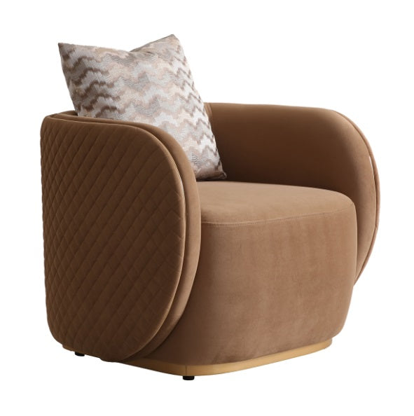 AICO Furniture Ariana Chair in Caramel Gold image