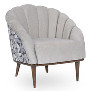 AICO Balboa Accent Chair in Warm Walnut image