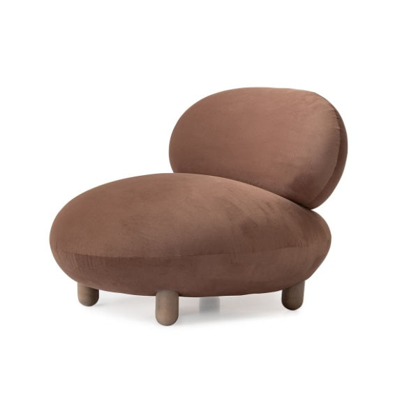 AICO Furniture Bristol Point Accent Chair in Saddle Brown image
