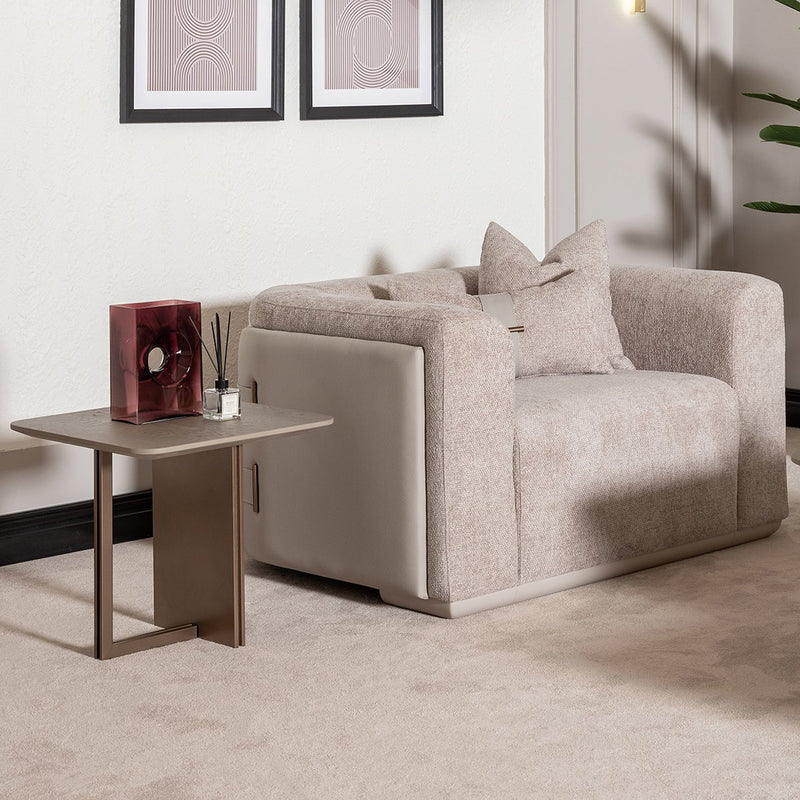 AICO Canberra End Table in Brown