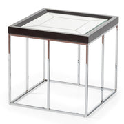 AICO Furniture Carmela End Table in Glossy Charcoal Sand image