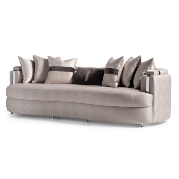 AICO Furniture Carmela Mansion Sofa Zinc in Silver image