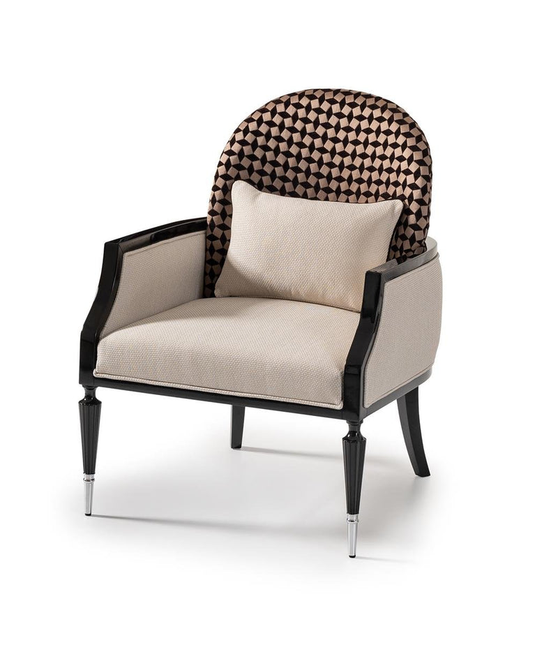AICO La Francaise Accent Chair in Cafe/Black