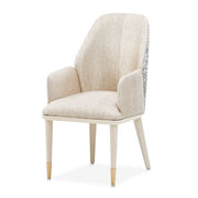 AICO Furniture Lisbon Arm Chair in Silken Matte Cream image