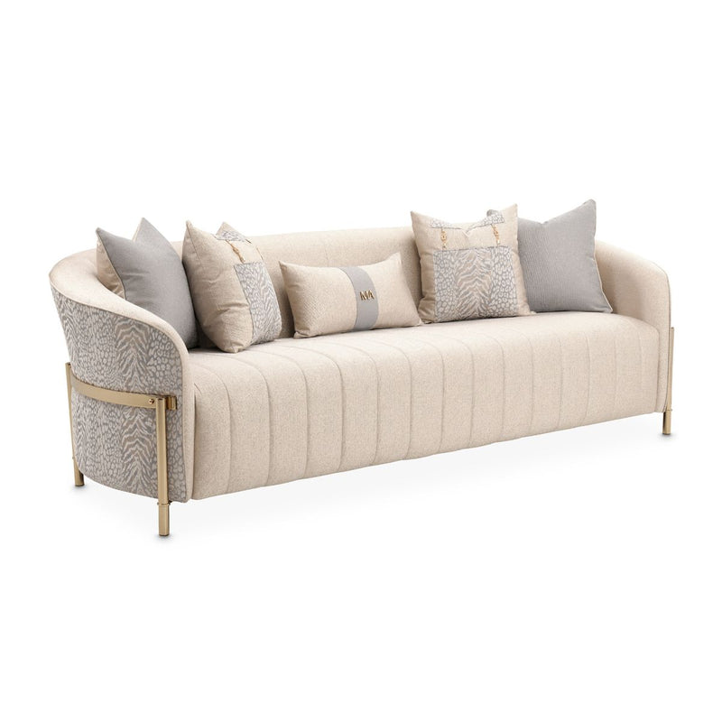 AICO Lisbon Sofa in Opal Gold