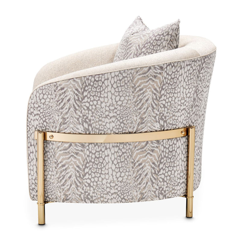 AICO Lisbon Chair in Opal Gold