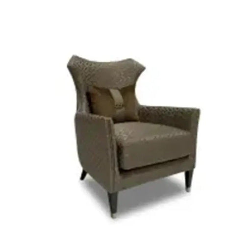 AICO Lousanne Accent Chair Nutmeg in Glossy Mocha Sand image