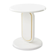 AICO Furniture Sassani Accent Table in Pearl White/Gold image