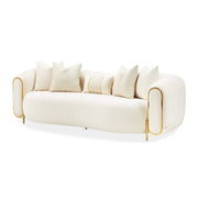 AICO Furniture Sassani Sofa Crepe in Gold image