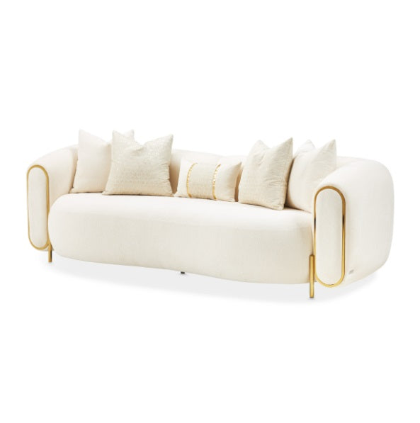AICO Furniture Sassani Sofa Crepe in Gold image