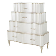 AICO London Place Tiered 6-Drawer Chest in Creamy Pearl 9004070-112 image