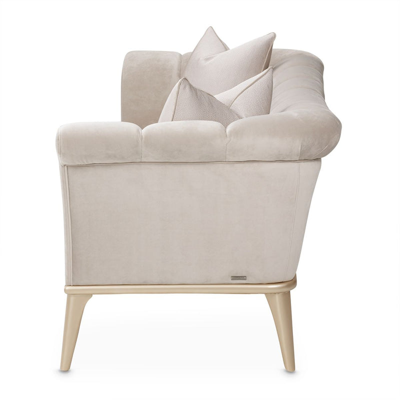 AICO Yvette Sofa in Porcini Medium Champagne