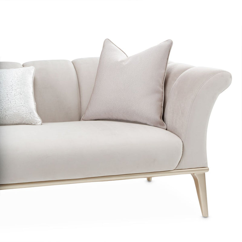 AICO Yvette Sofa in Porcini Medium Champagne