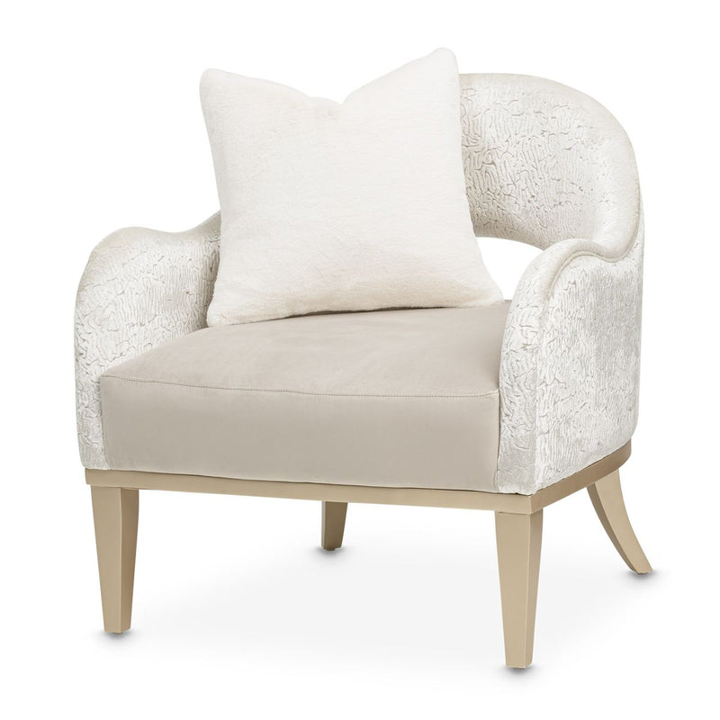 AICO Yvette Accent Chair in Porcini Medium Champagne image