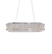 AICO Furniture Lighting Galaxy Oval LED Chandelier in Chrome image