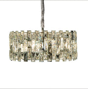 AICO Furniture Lighting Baguette 8 Light Chandelier in Clear image