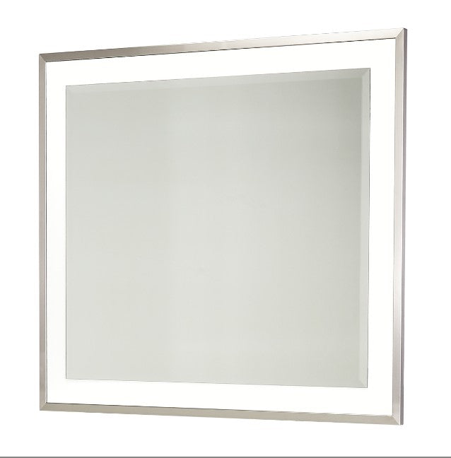 AICO Marquee Wall Mirror in Cloud White image
