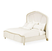 AICO Malibu Crest Cal King Curved Panel Bed in Chardonnay image