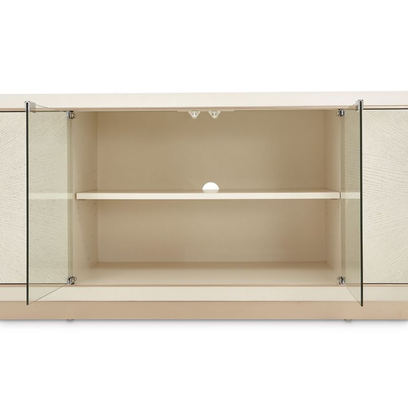 AICO La Rachelle Media Cabinet in Medium Champagne