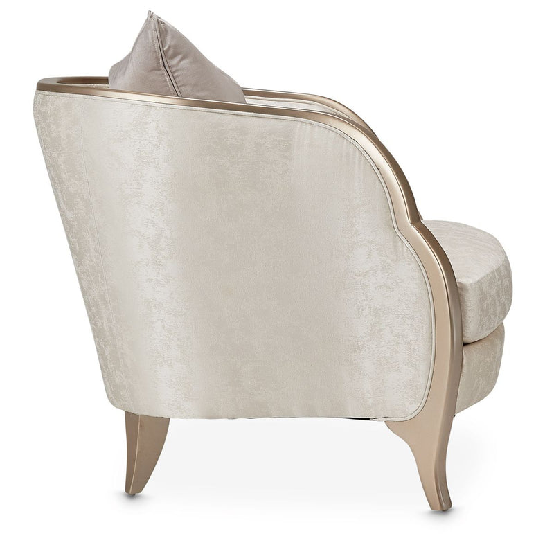 AICO Malibu Crest Chair in Chardonnay