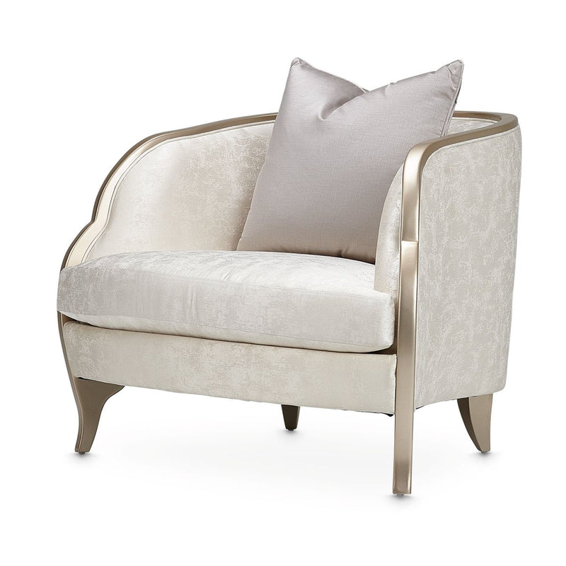 AICO Malibu Crest Chair in Chardonnay